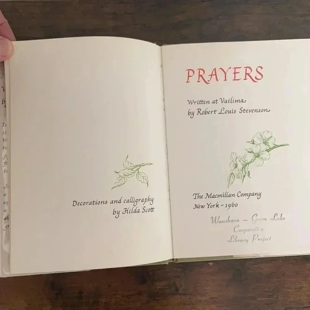 First edition Robert Louis Stevenson book “Prayers”